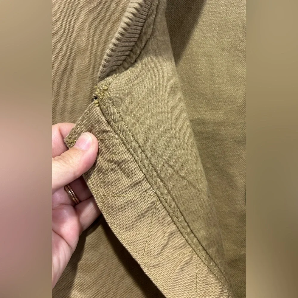 American Eagle AE Men’s Large Workwear Vest Tan Cotton Canvas Rancher Lined NWT